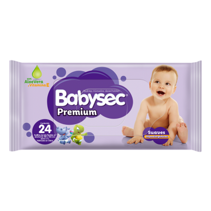 PAÑITOS HUMEDOS WIPES BABYSEC PREMIUM