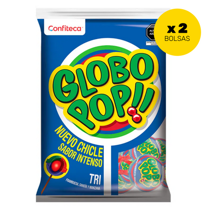 CHUPETÍN GLOBO POP TRIPLE SABOR