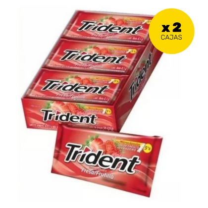 CHICLET TRIDENT FRESA FRUTINA