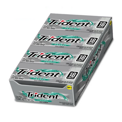 CHICLET TRIDENT FRESH HERBAL