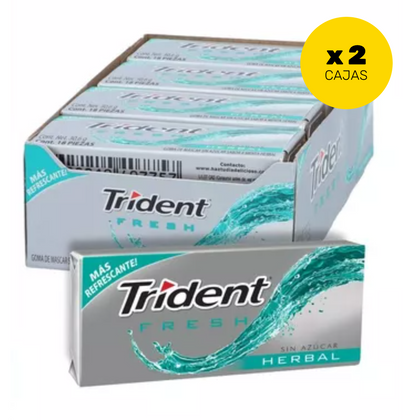 CHICLET TRIDENT FRESH HERBAL