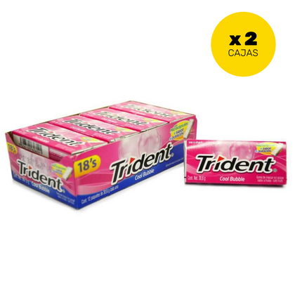 CHICLET TRIDENT COOL BUBBLE