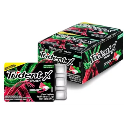 CHICLET TRIDENT X SPLASH YERBA Y SANDIA