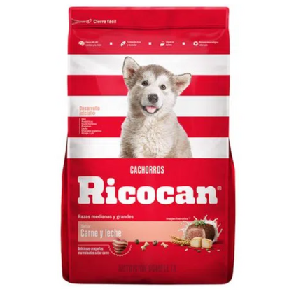 RICOCAN CACHORROS RAZAS PEQUEÑAS CARNE Y LECHE COMIDA PARA MASCOTAS