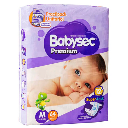 PAÑALES BABYSEC PREMIUM TALLA M