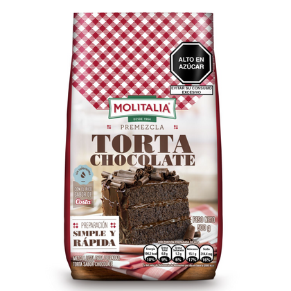 TORTA CHOCOLATE MOLITALIA PREMEZCLA