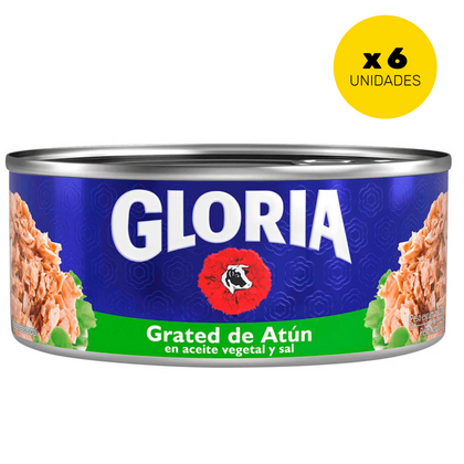 GRATED DE ATÚN EN ACEITE VEGETAL Y SAL GLORIA