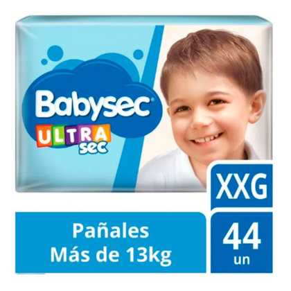 PAÑALES BABYSEC ULTRASEC TALLA XXG