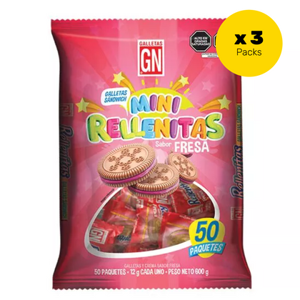 GALLETAS MINI RELLENITAS GN FRESA